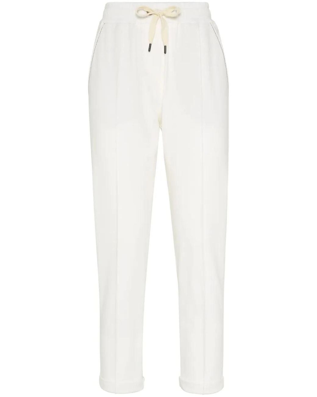 Pantalones De Chándal Brunello Cucinelli de color White