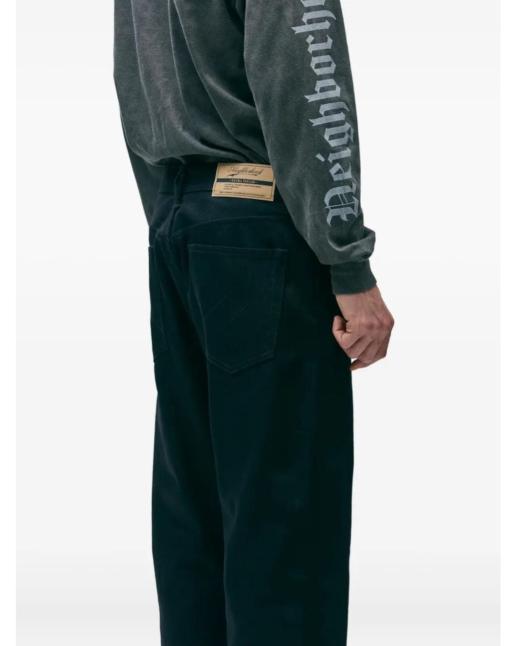 Neighborhood Blue Cotton Pants for men
