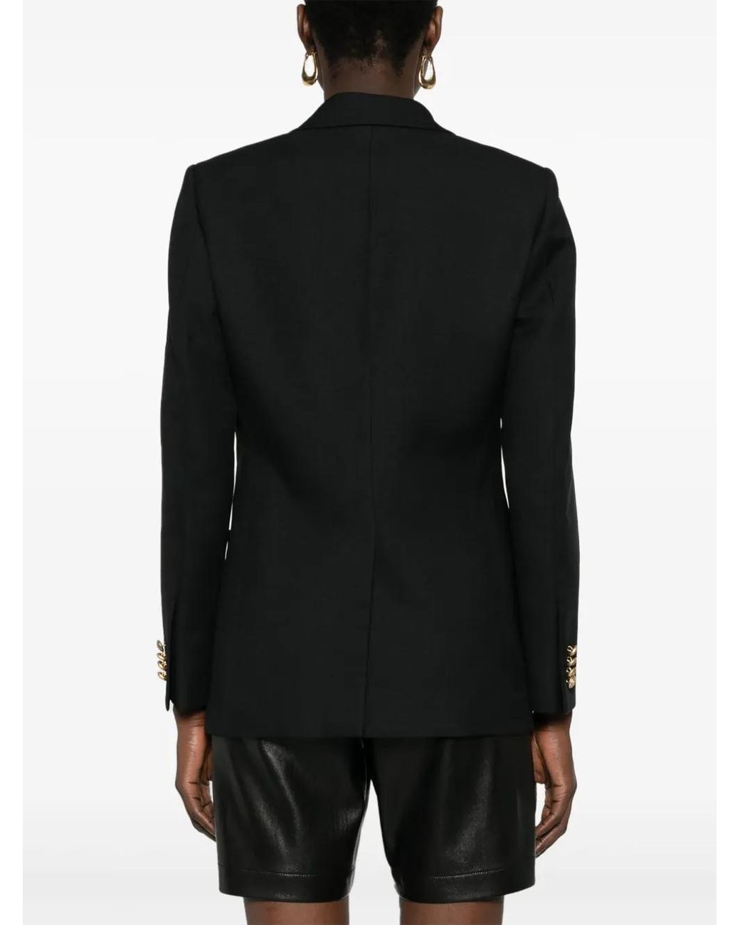 Gucci Black Single-Breasted Twill Blazer
