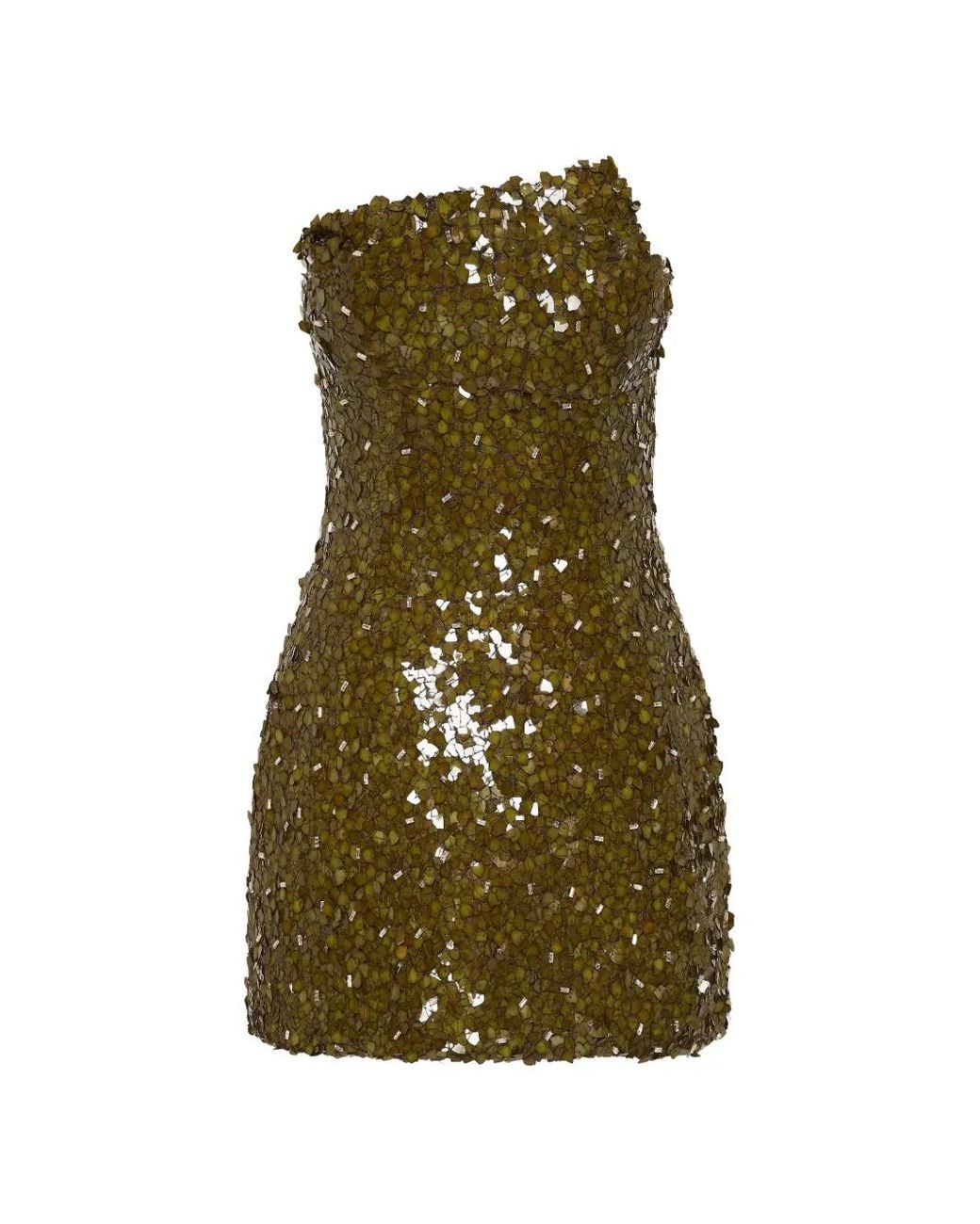 Rachel Gilbert Green Karter Strapless Sequin-Embellished Mini Dress