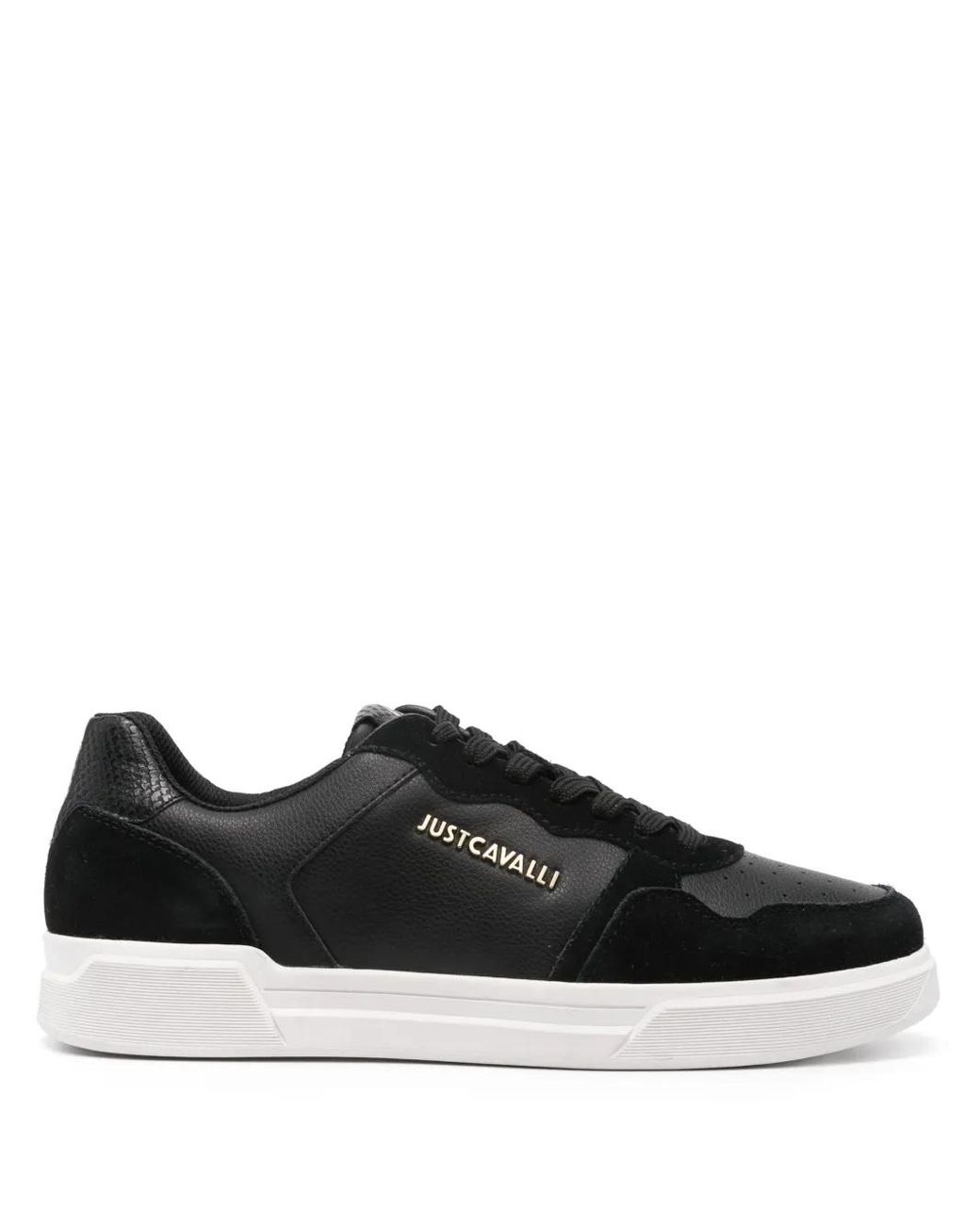 Just Cavalli Black Minimal Dis. 4 Sneakers for men