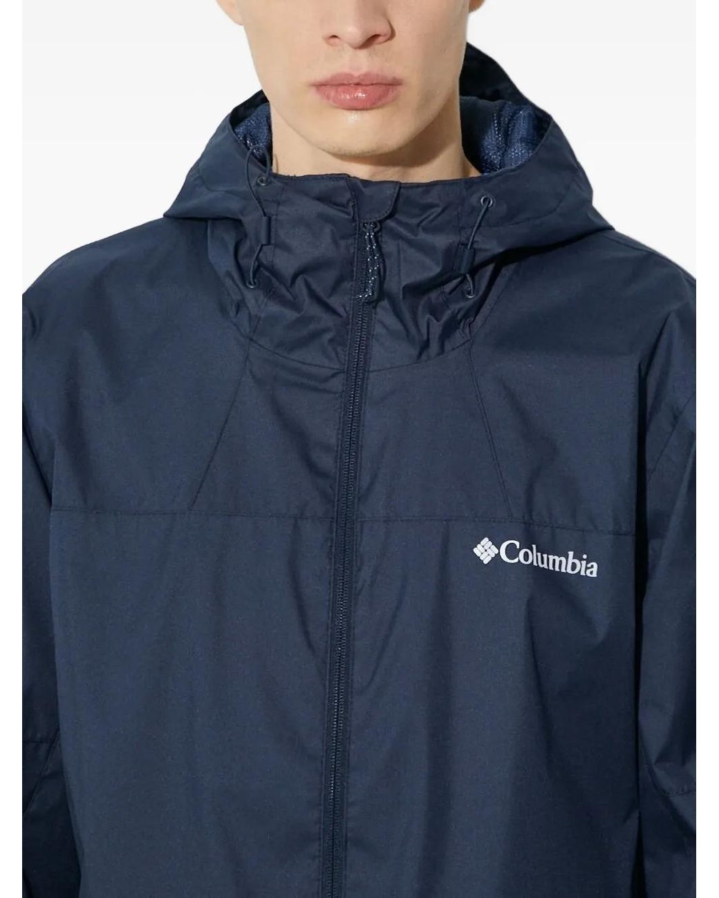Columbia Blue Zip-Fastening Jacket for men
