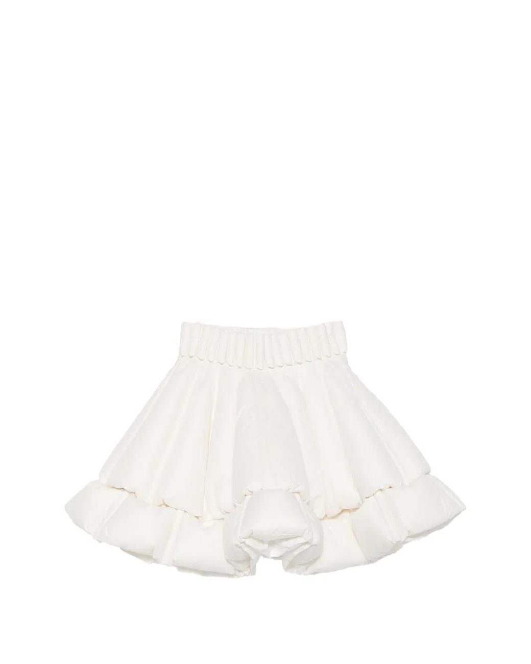 RAXXY White Puffer Mini Skirt