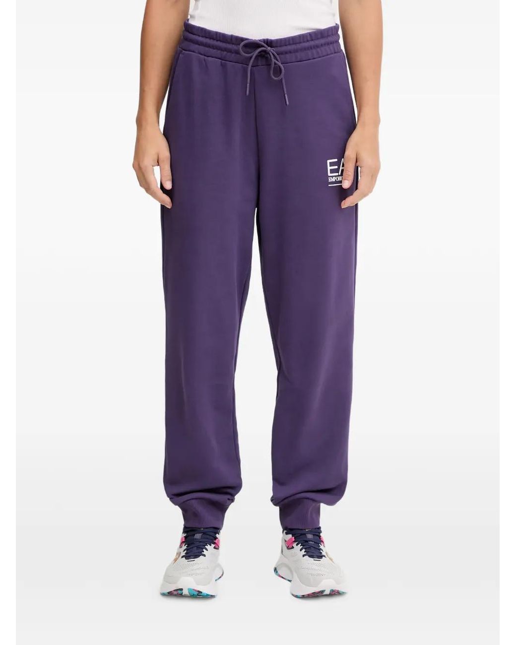 EA7 Purple Jogginganzug Mit Kapuze