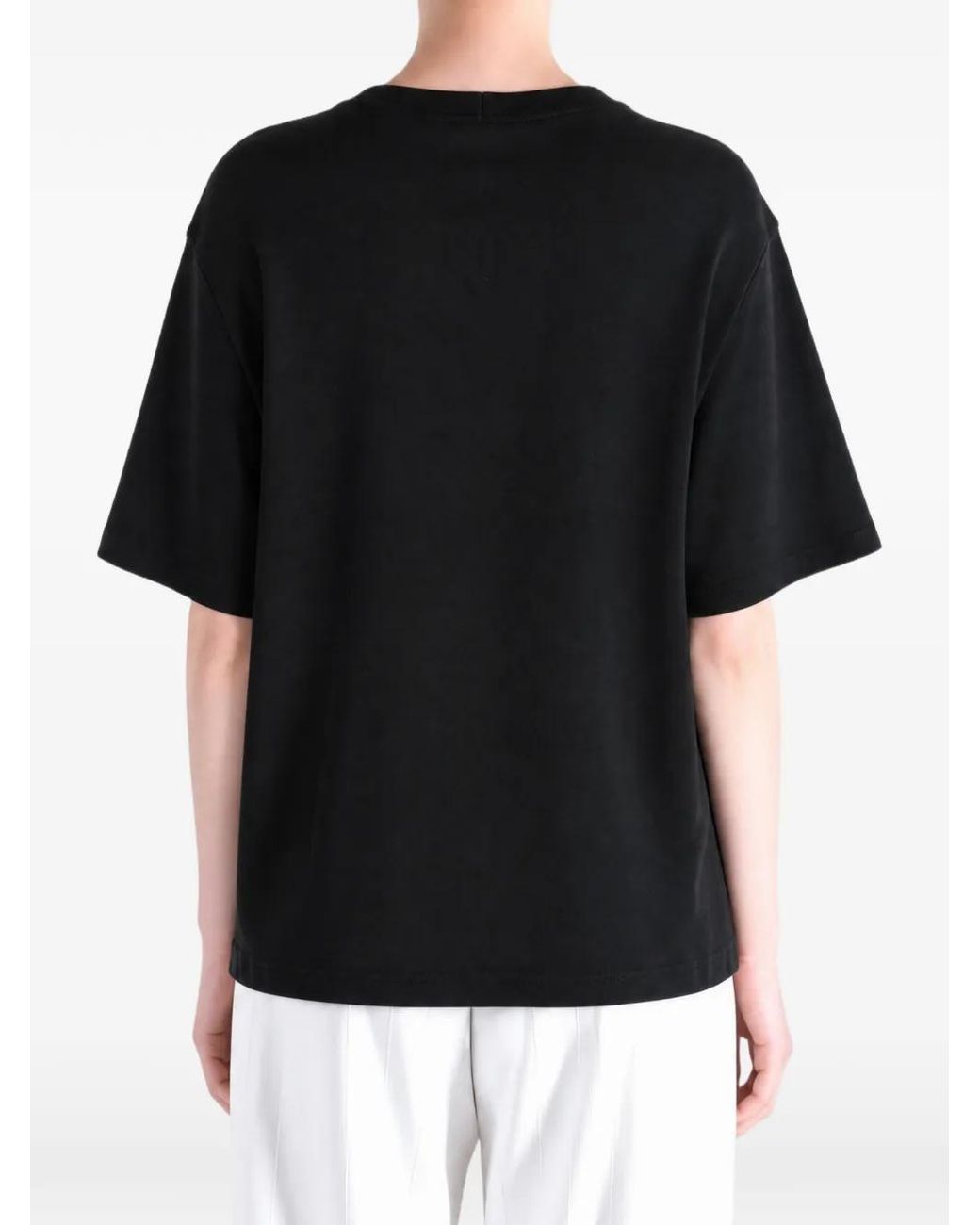 Rick Owens Black Crew-Neck Short-Sleeve T-Shirt