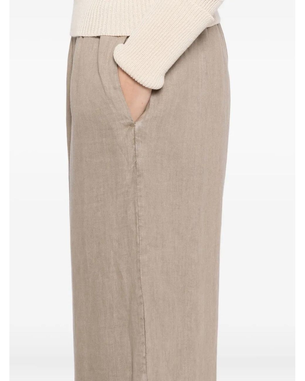 James Perse Natural Linen Trousers