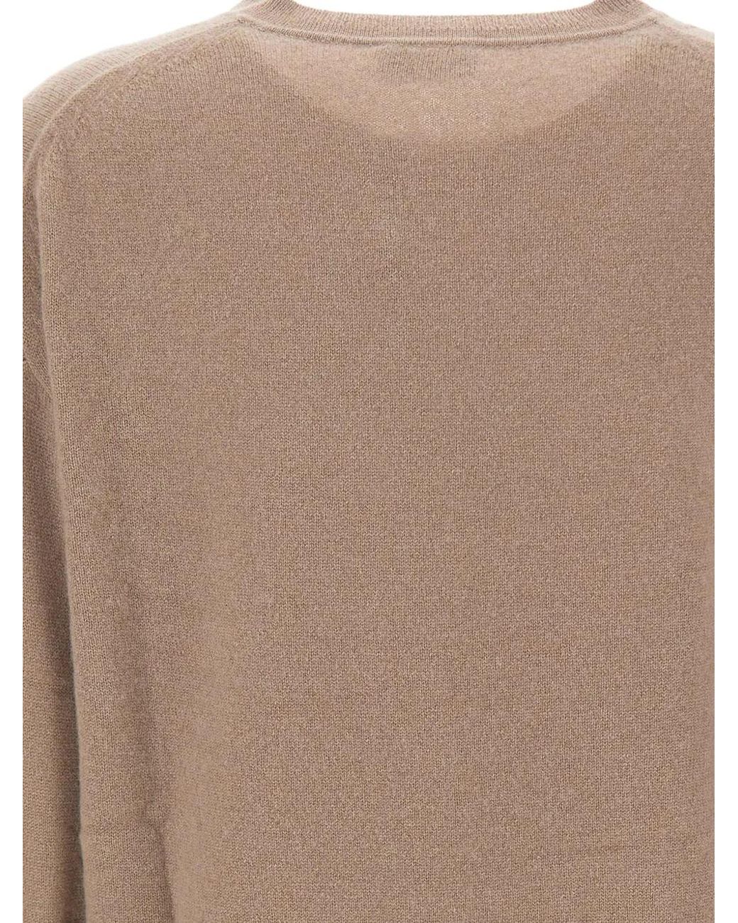 Marella Natural V-Neck Cashmere Sweater