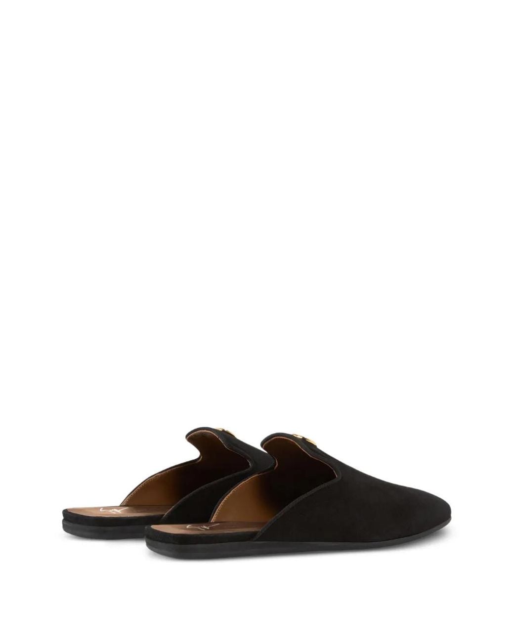 Giuseppe Zanotti Black Mules Seal