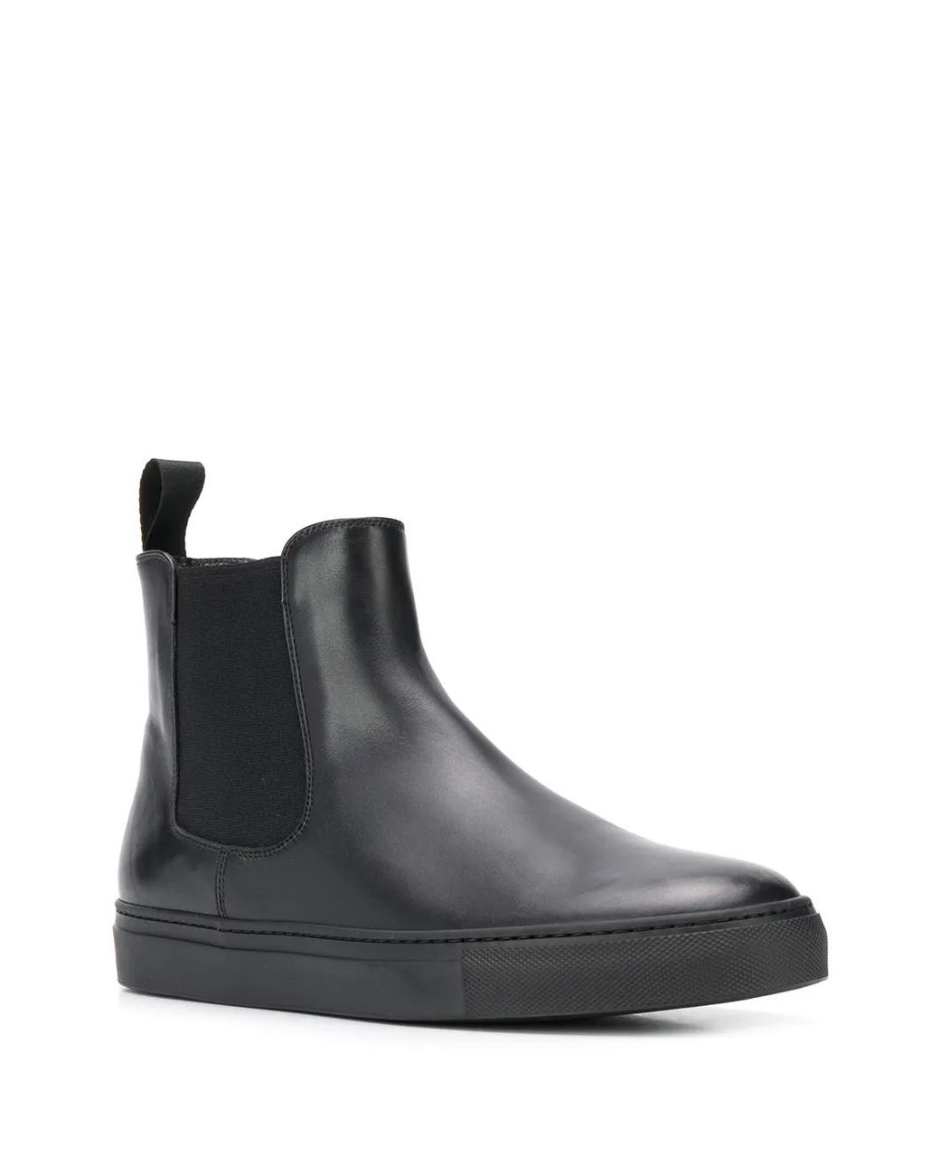 Scarosso Black Tommaso Leather Chelsea Boots for men