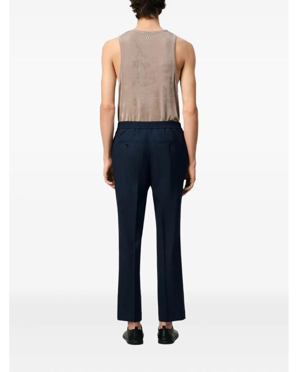 AMI Blue Trousers for men
