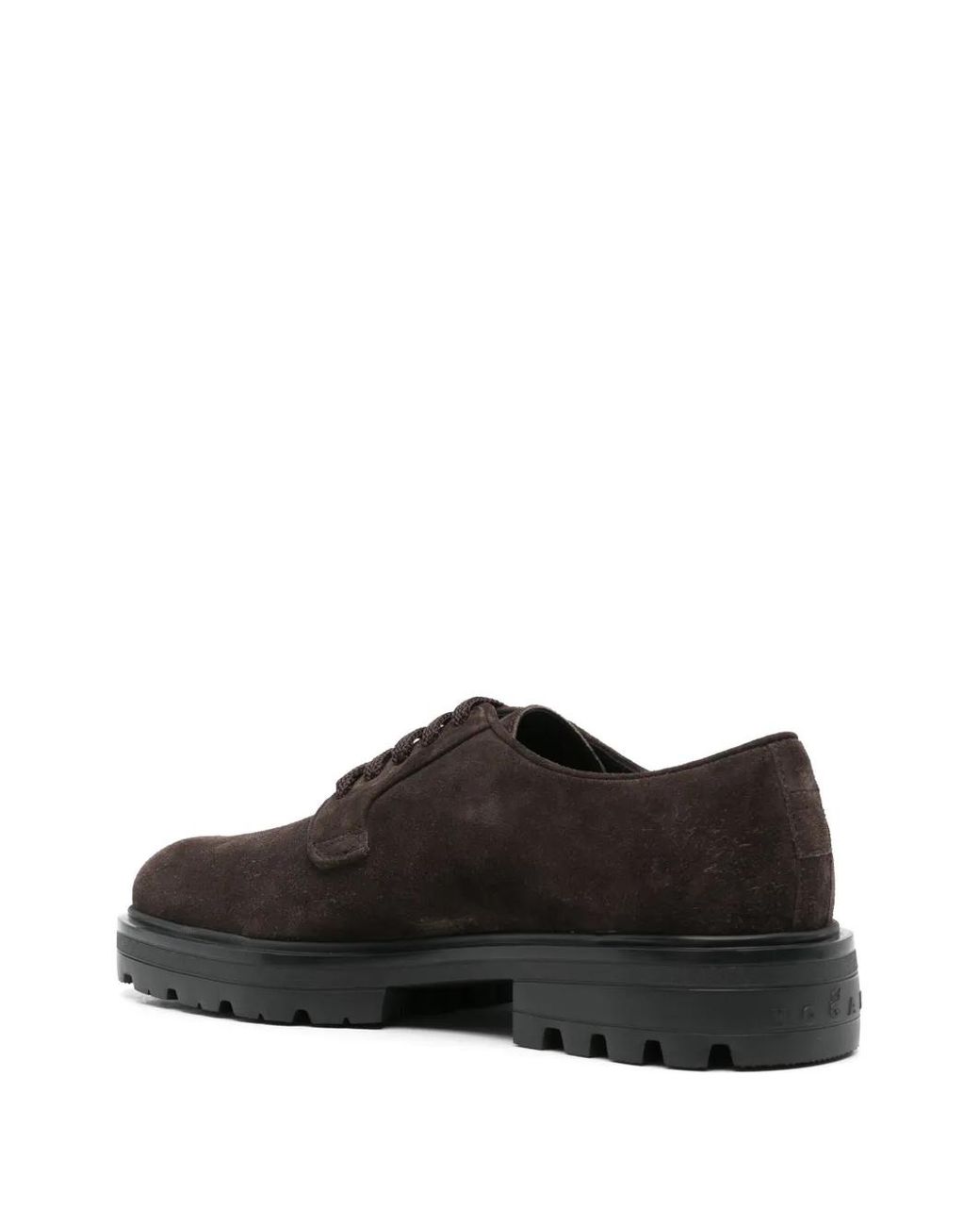 Hogan Brown Lace-Up Derby Shoes for men