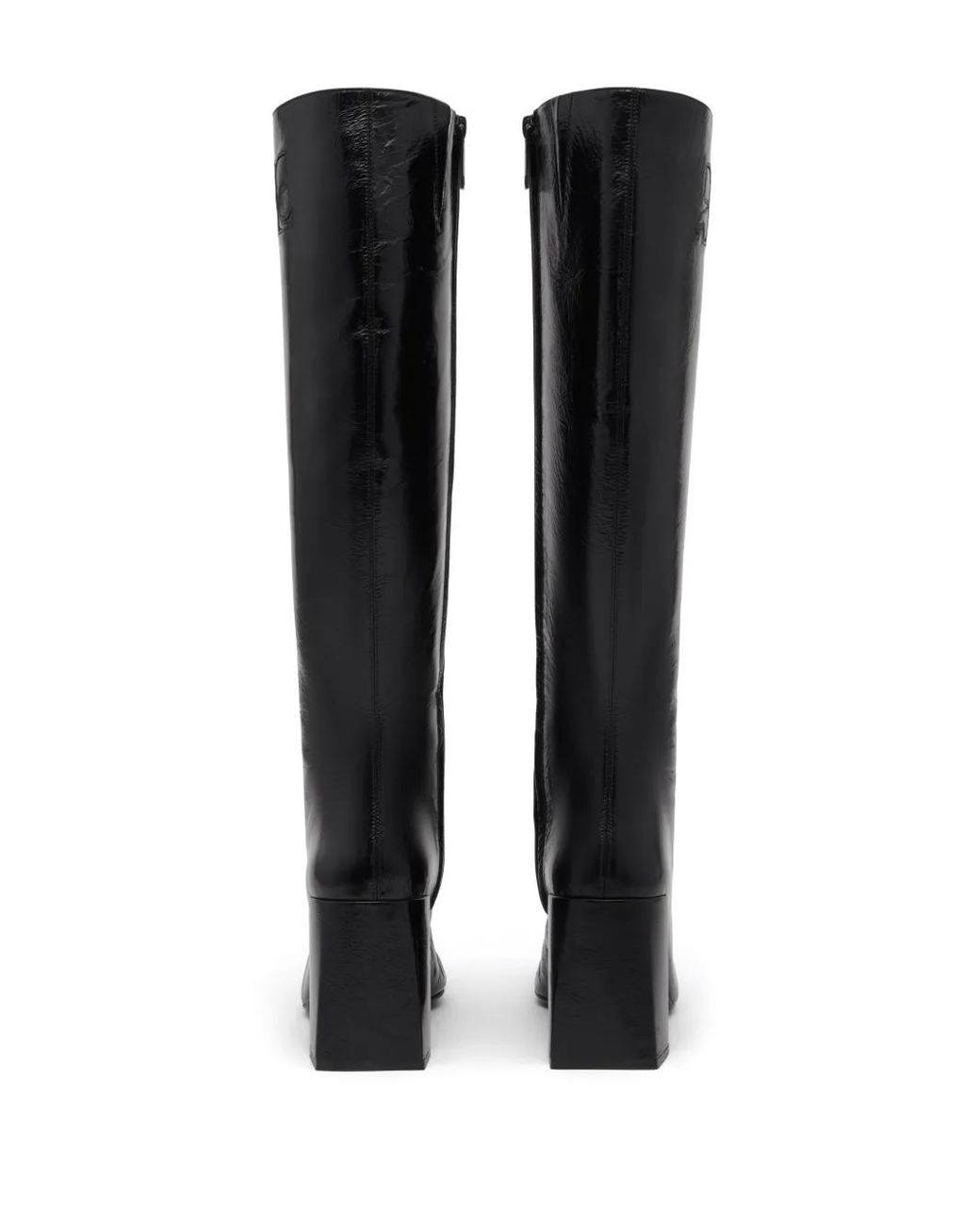 Courreges Black Heritage Naplack 70Mm Leather Boots