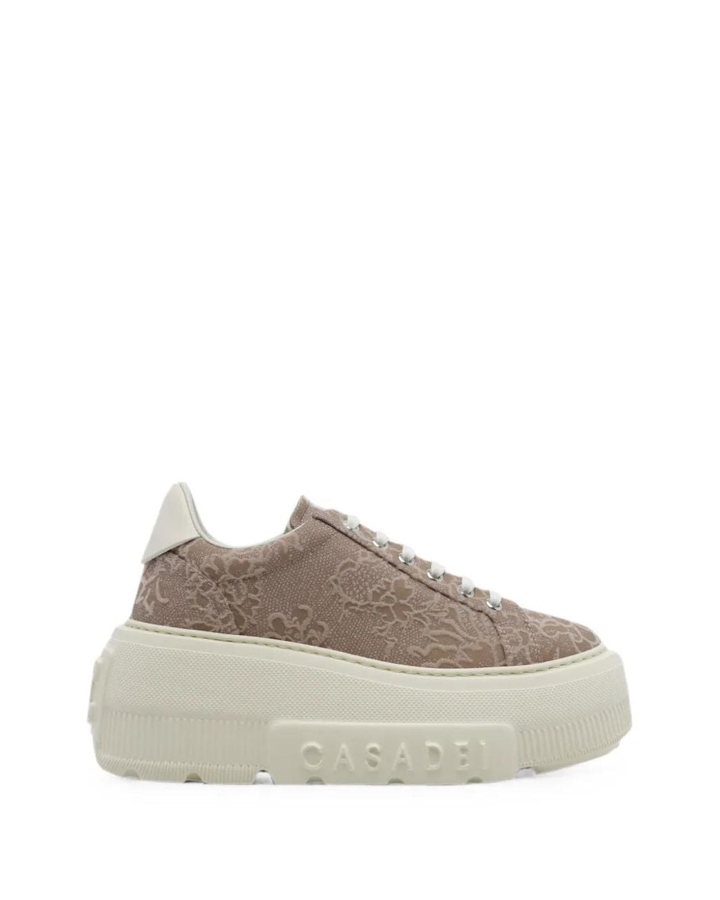 Casadei Brown Nexus Rigel Lace-Effect Sneakers
