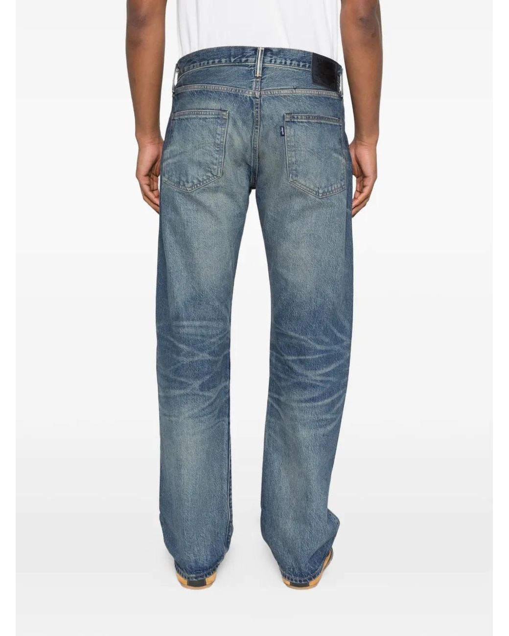 Levi's Blue Logo-Patch Jeans for men