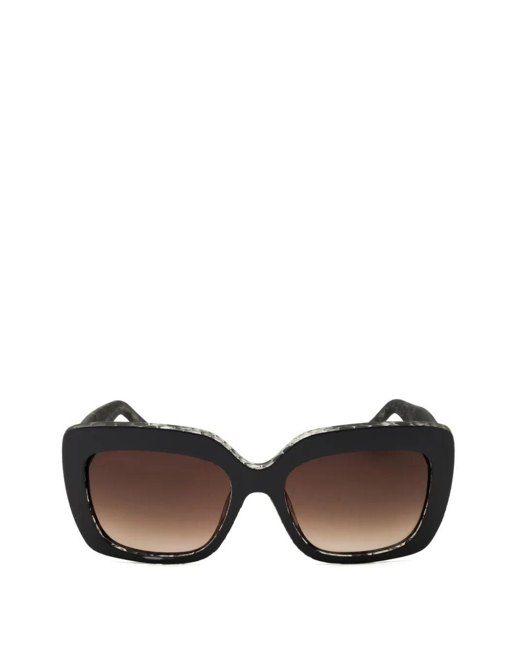 Fossil Black Rectangle-Frame Sunglasses
