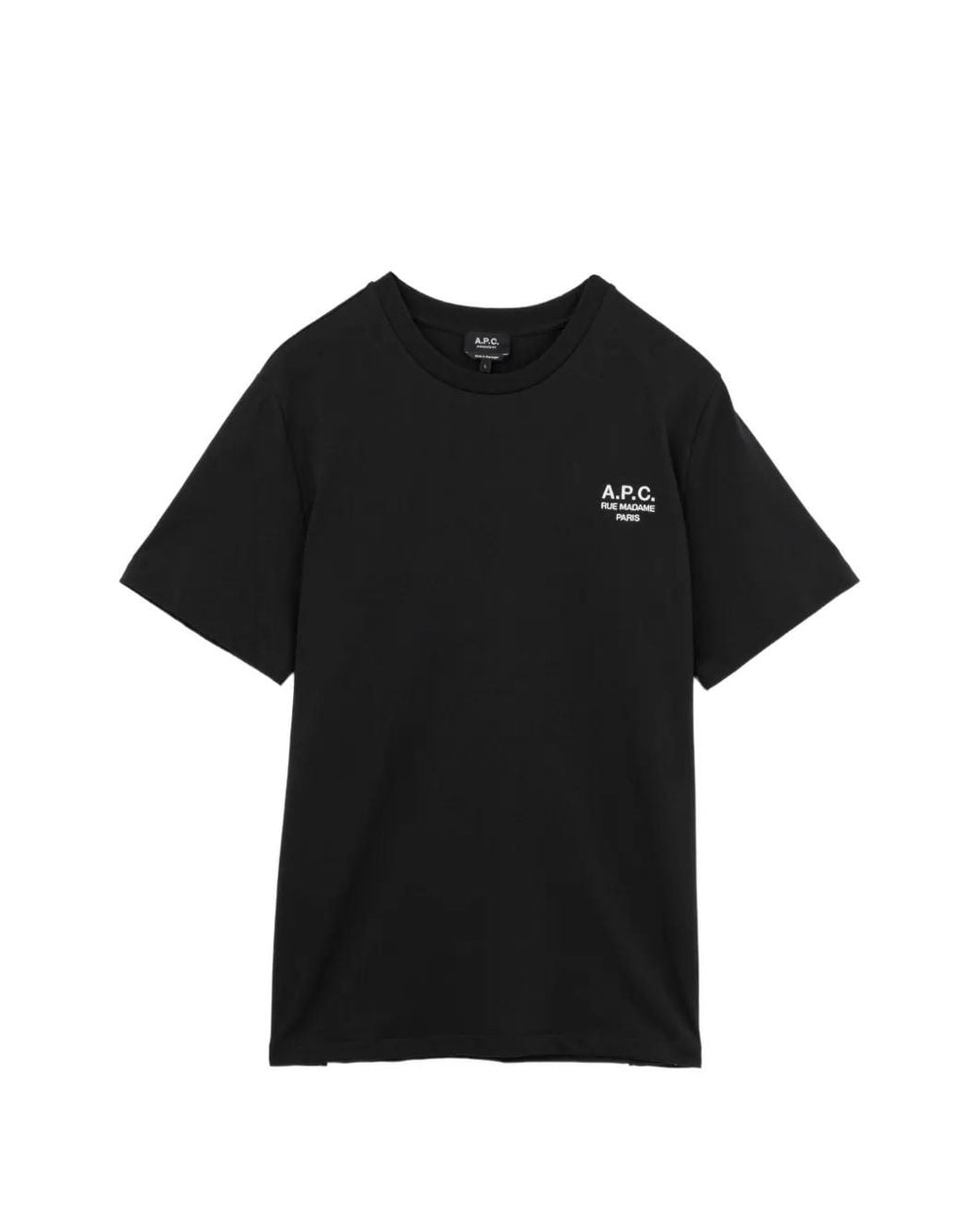A.P.C. Black Standard Rue Madame T-Shirt for men