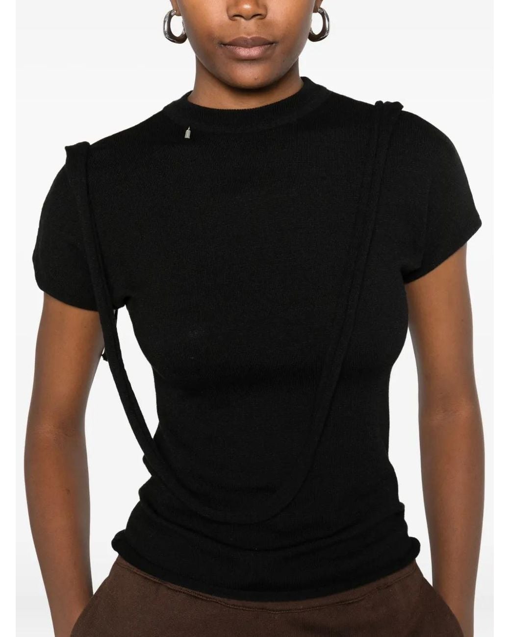 OTTOLINGER Black Short-Sleeve T-Shirt