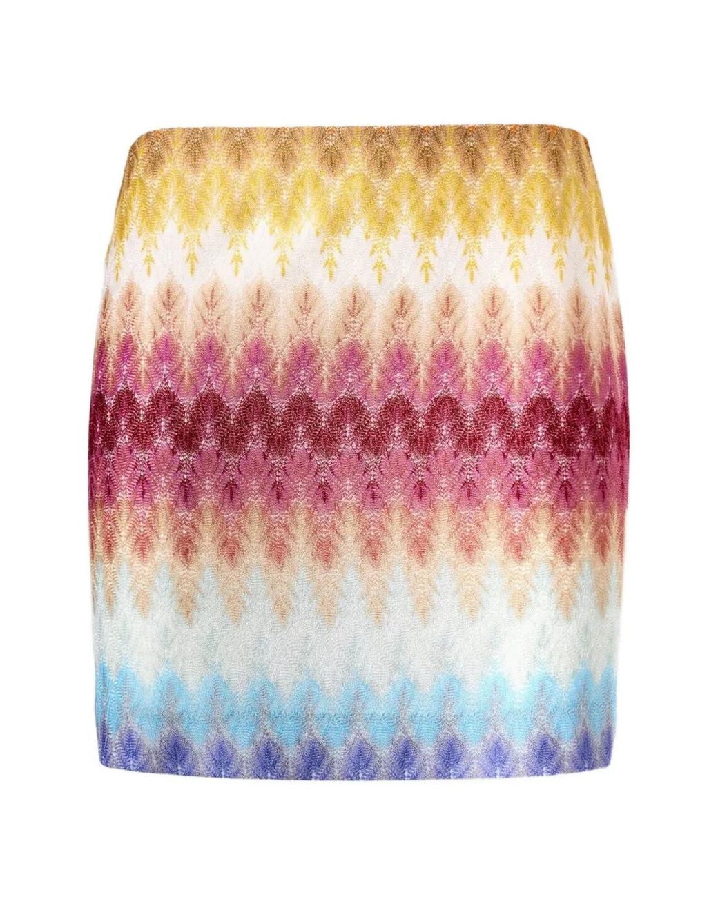 Missoni Pink Zigzag-Knit Skirt