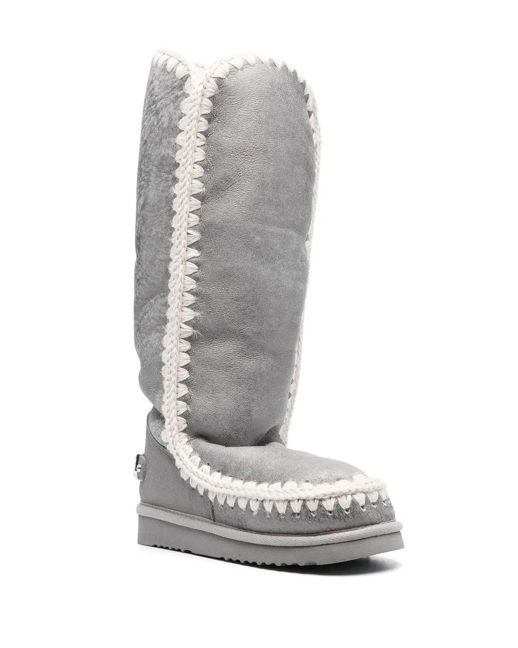 Mou Gray 40 Knee-Length Boots