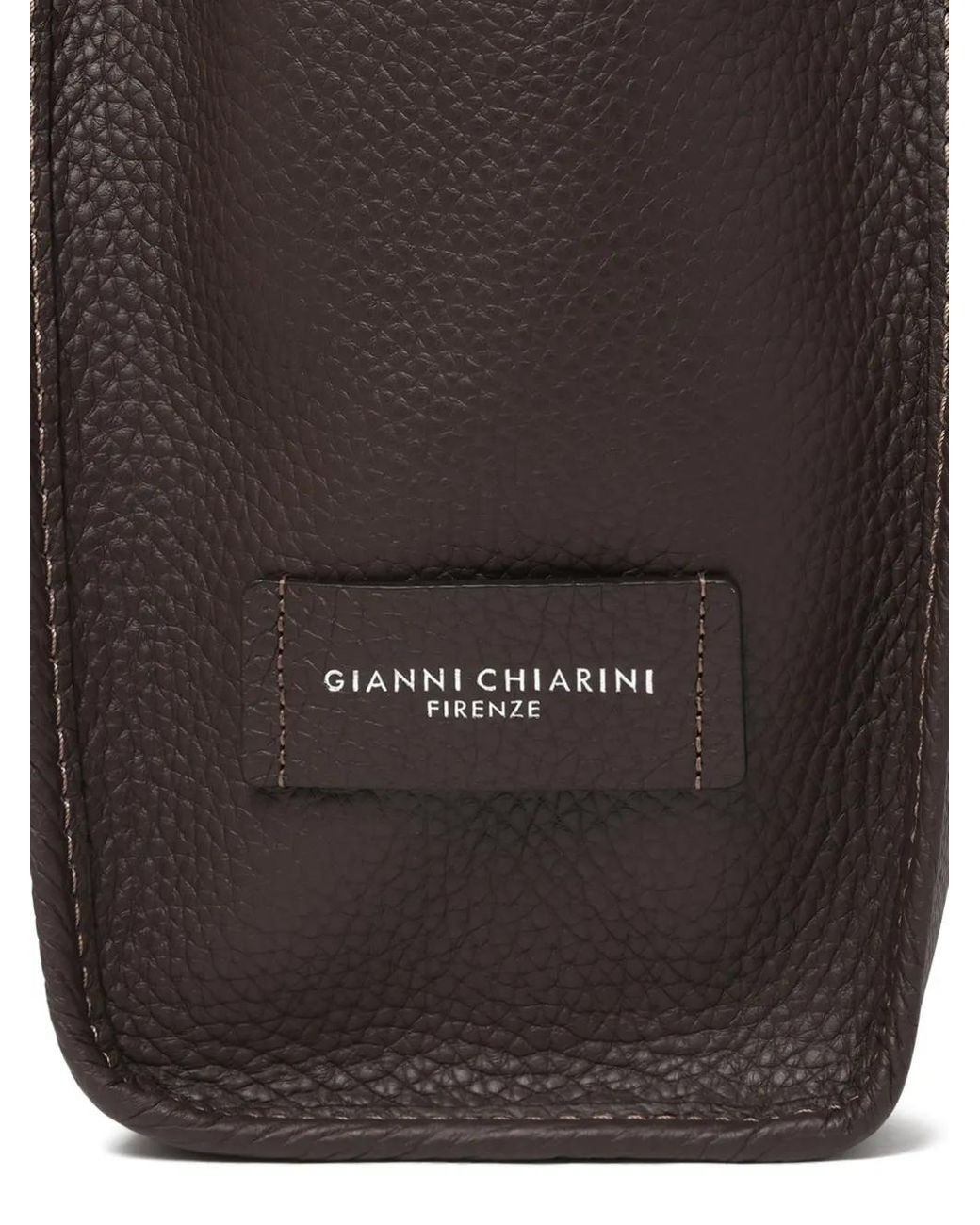 MARCELLA CLUB Brown Marcella Knotted Leather Tote Bag
