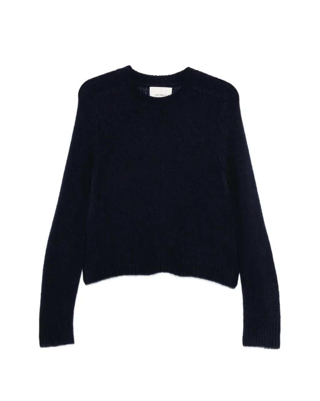 Lisa Yang Blue Ribbed-Knit Sweater