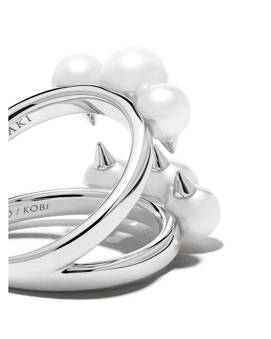 Tasaki White 18Kt Danger Signature Ring