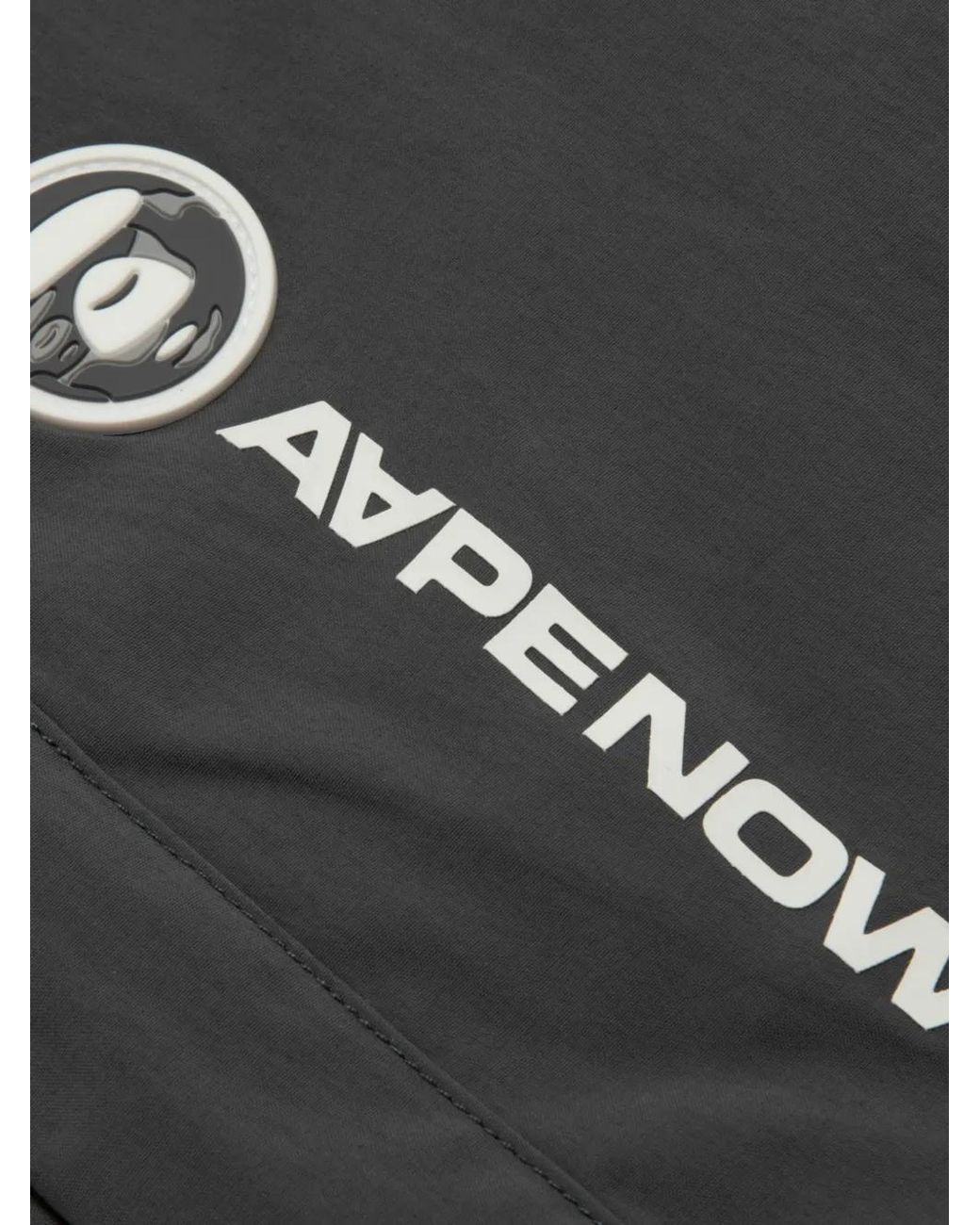 Aape By A Bathing Ape Black Short De Bain À Plaque Logo for men