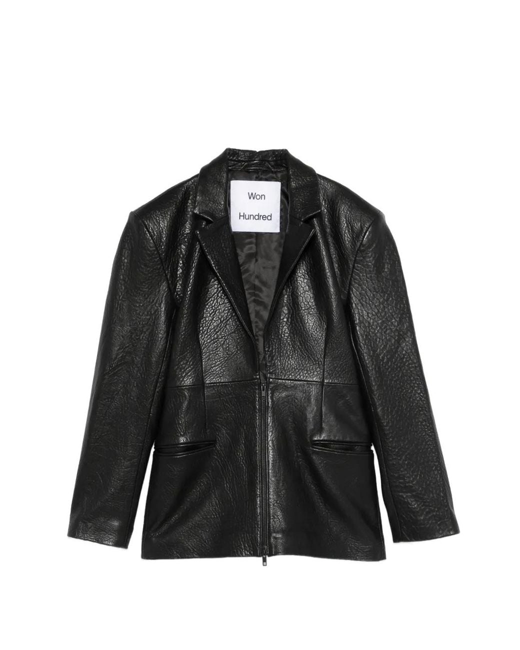 Won Hundred Black Florina Leather Blazer