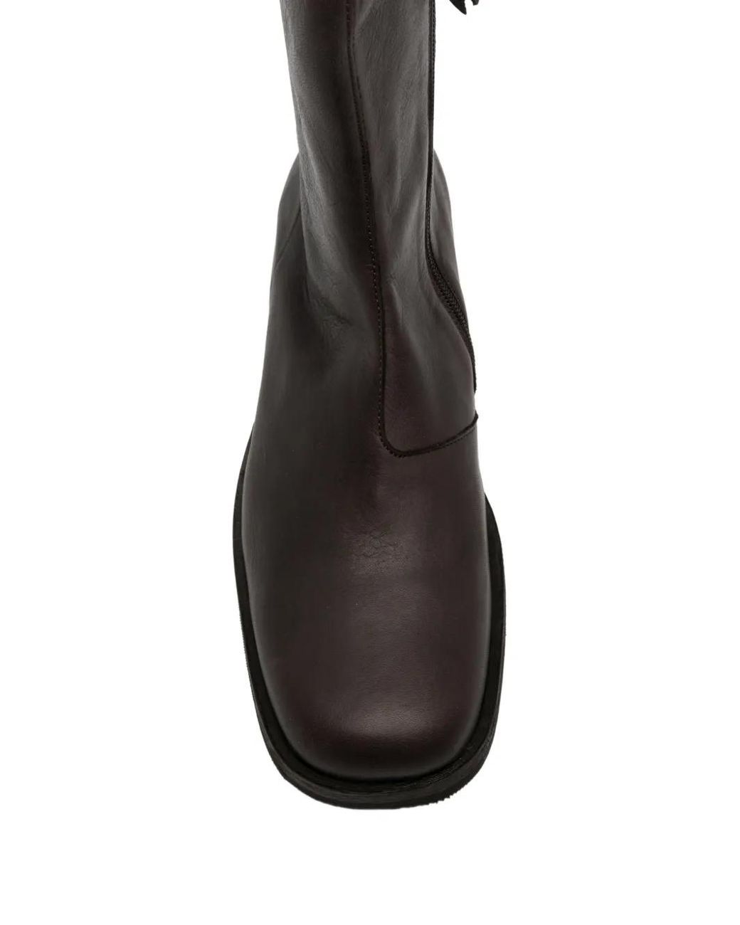 Our Legacy Black Bottines Camion En Cuir Ciré for men