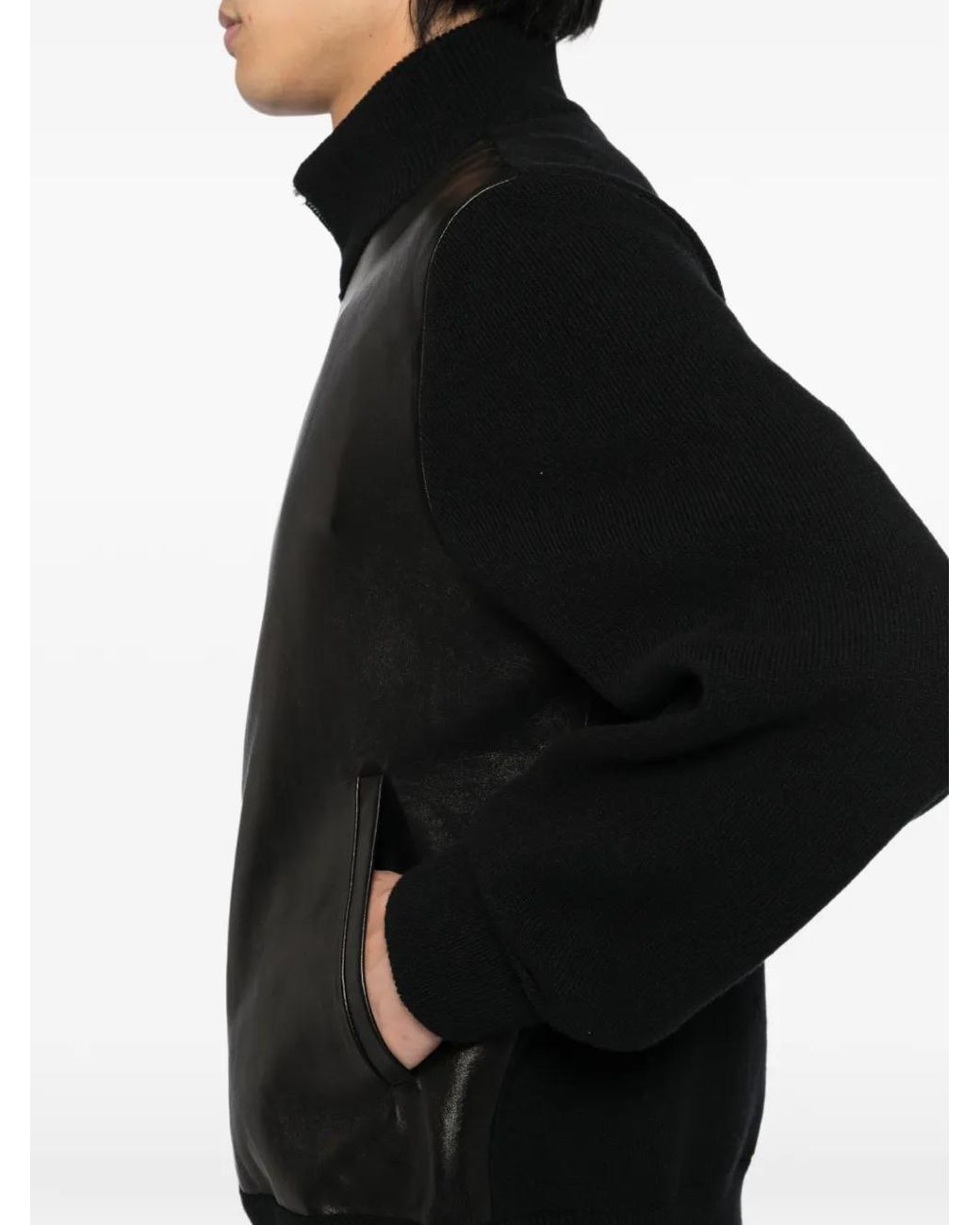 Chaqueta Bómber Con Cremallera Ferragamo de hombre de color Black
