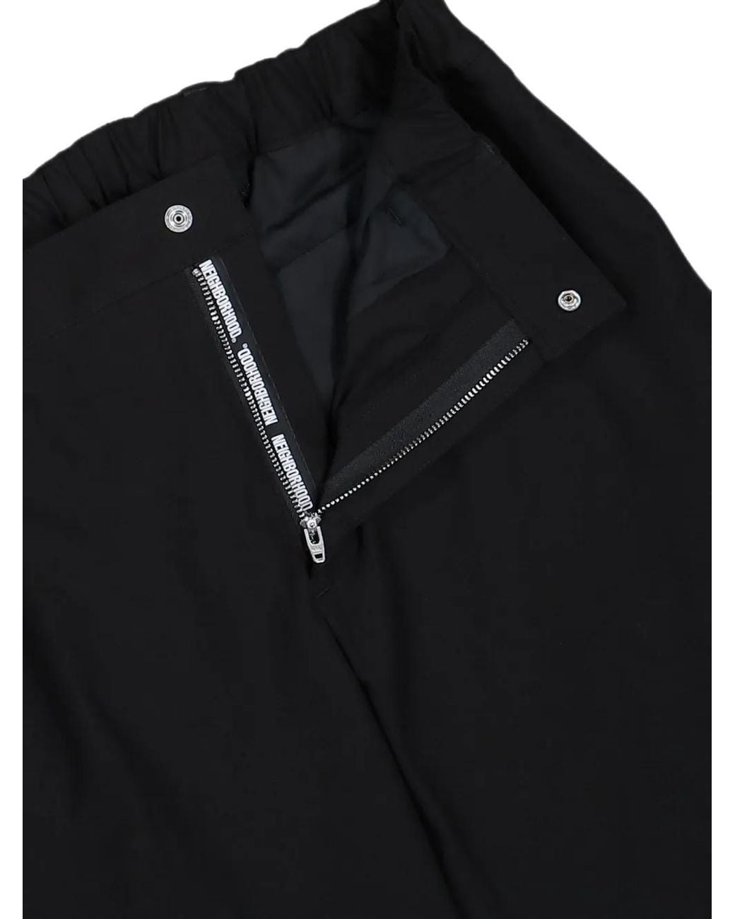 Neighborhood Black Tapered Silhouette Trousers for men