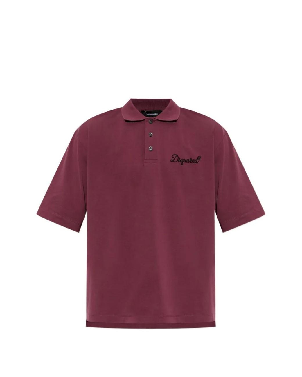 Polo À Logo Brodé DSquared² pour homme en coloris Purple