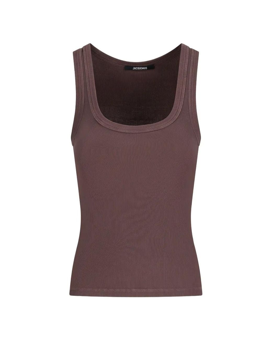 Jacquemus Purple The Gros Grain Tank Top