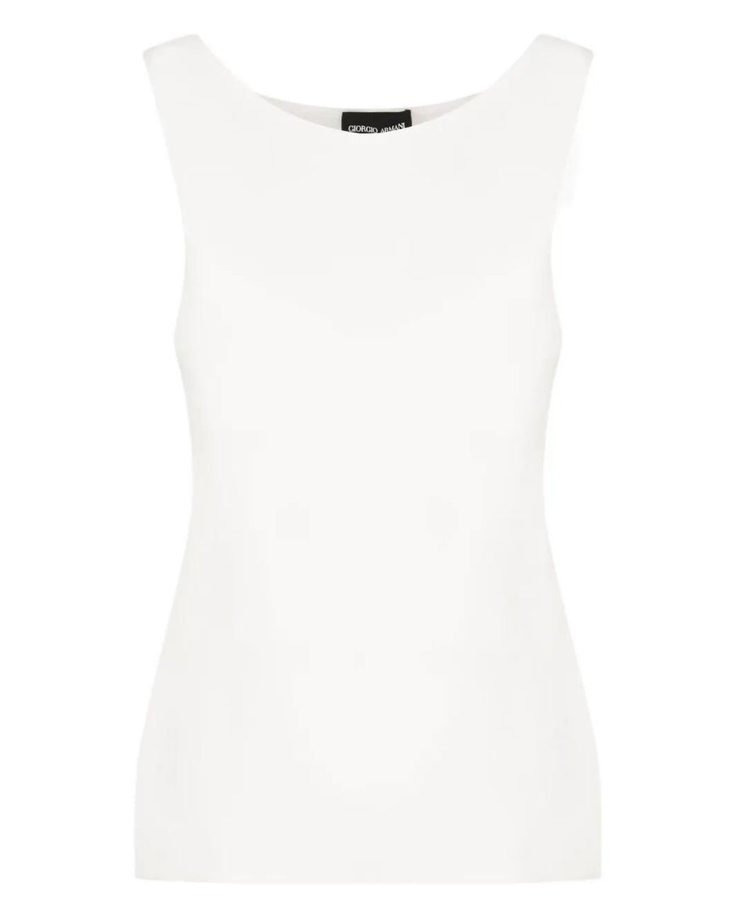 Giorgio Armani White Sleeveless Top