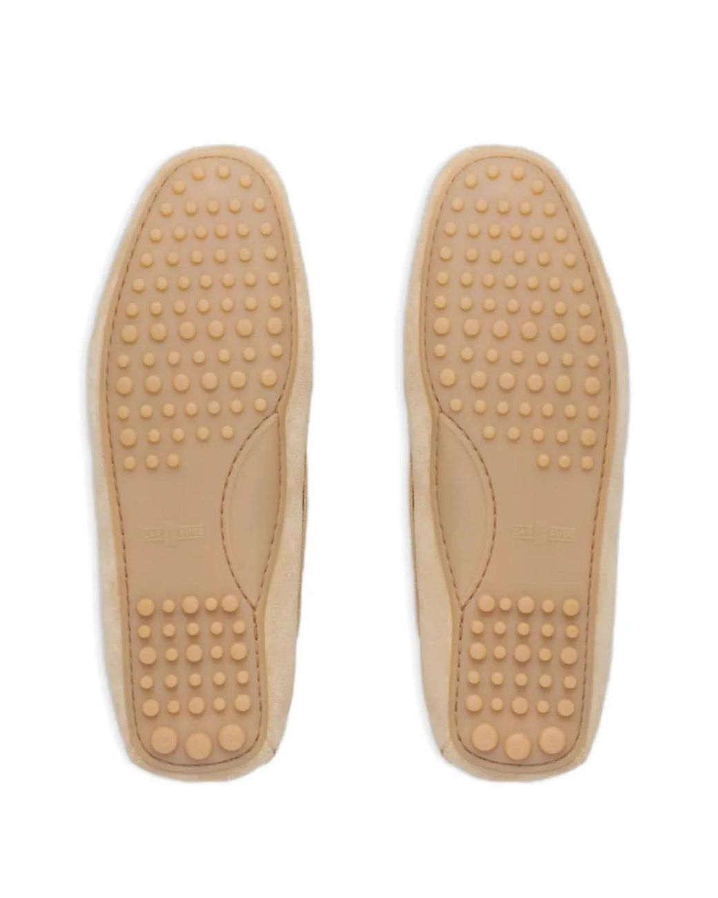Car Shoe Natural Bow-Detailing Suede Loafers for men