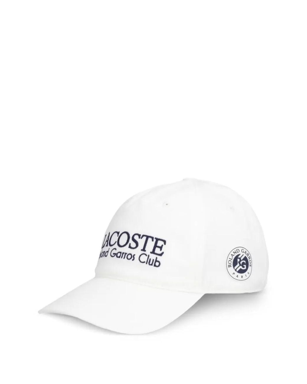 Lacoste White Casquette Roland Garros À Logo Brodé