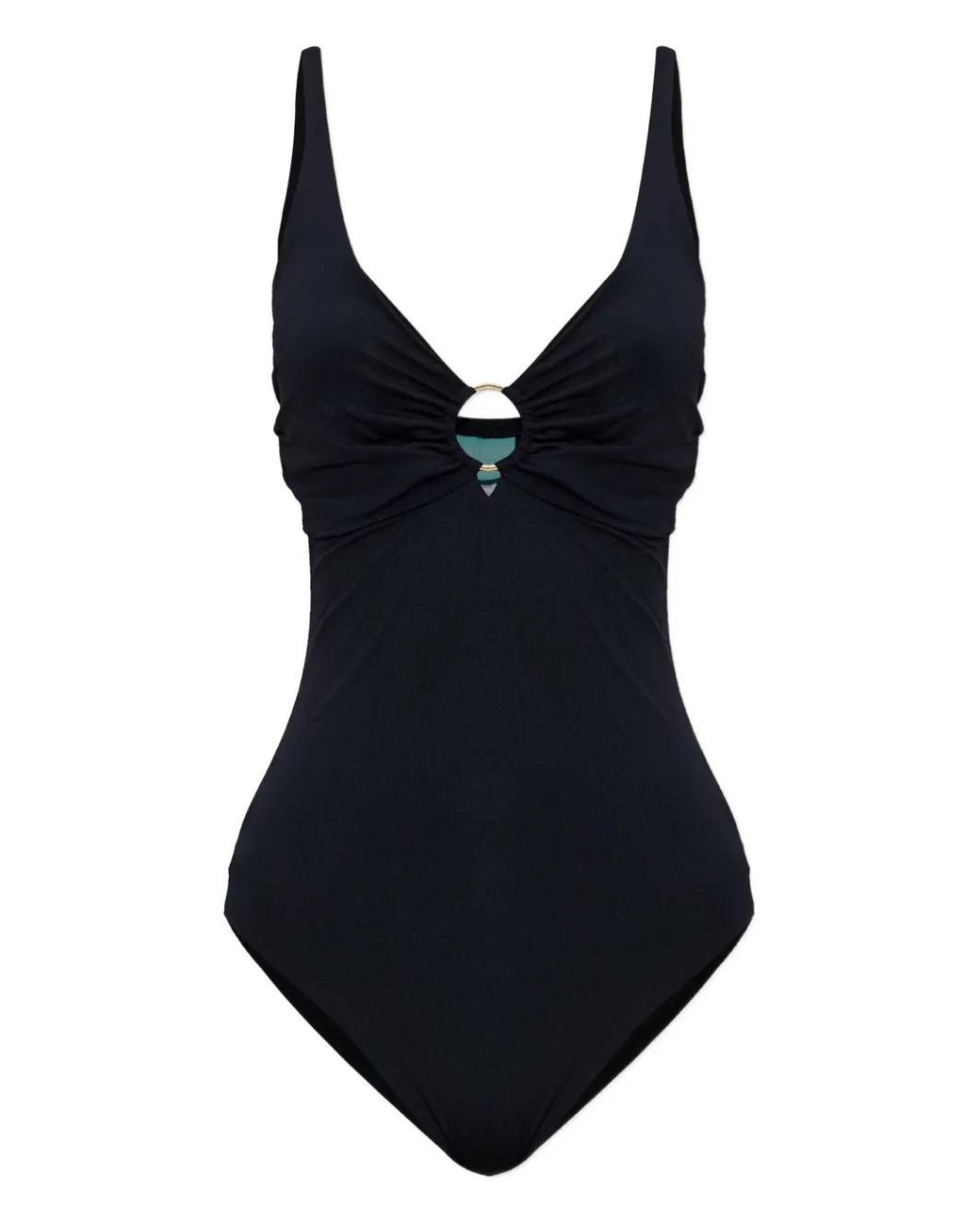 Melissa Odabash Black Maillot De Bain À Détail D'Anneau