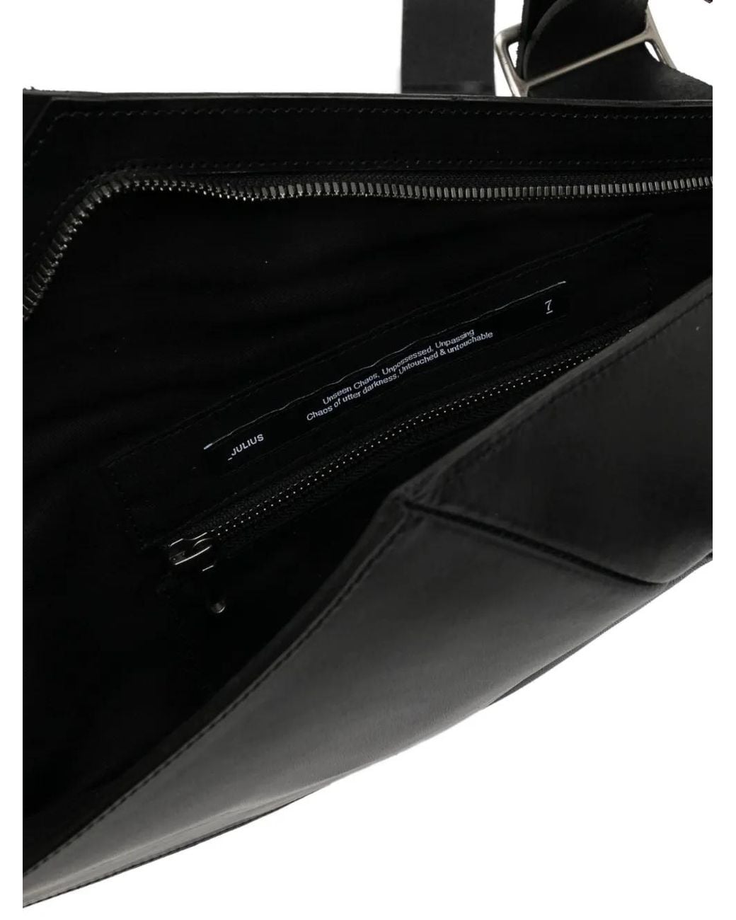 Julius Black Dimensional Backpack for men