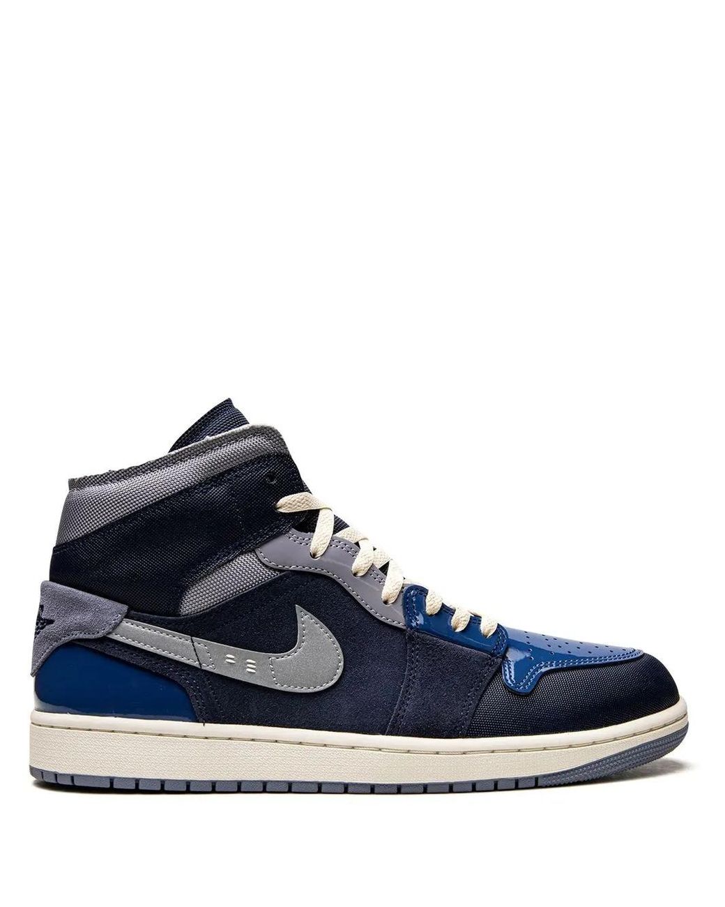 Nike Blue Air 1 Mid Se Craft "Obsidian" Sneakers for men