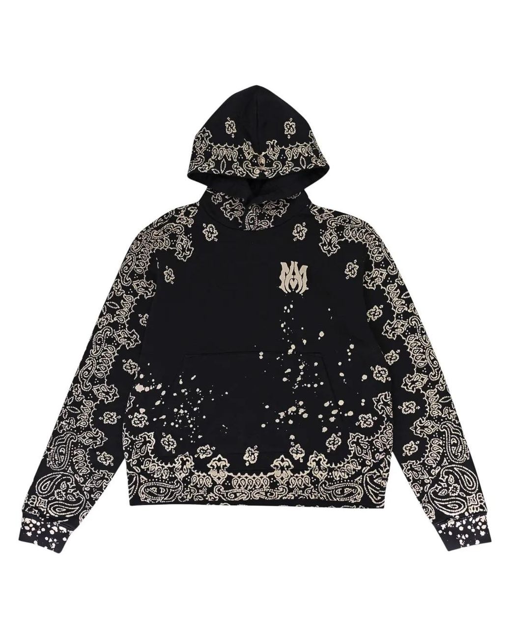 AMIRI バンダナ柄 フーディ AMIRI Bandana Hoodie | Black | FARFETCH UK