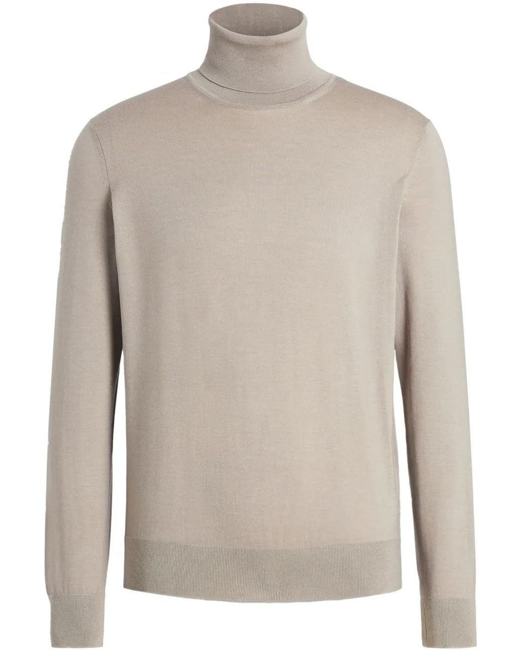 Zegna Natural Roll-Neck Sweater for men