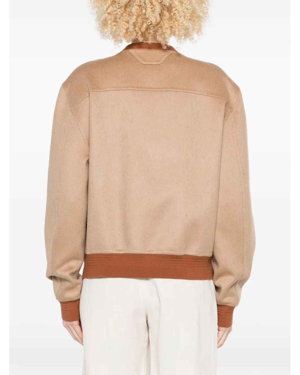 Kiton Natural Patch Pocket Bomber Jacket