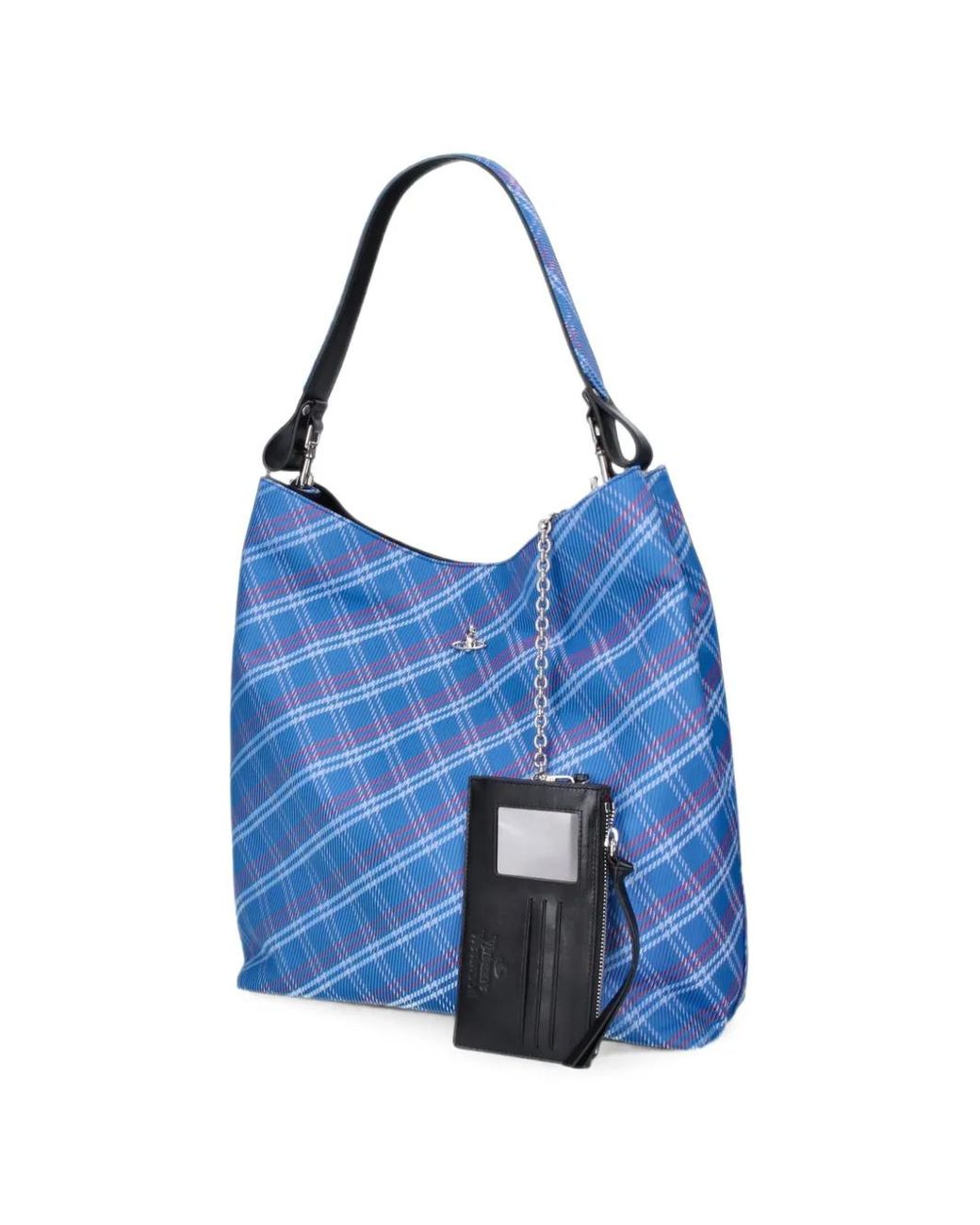 Vivienne Westwood Blue Large Lottie Shoulder Bag