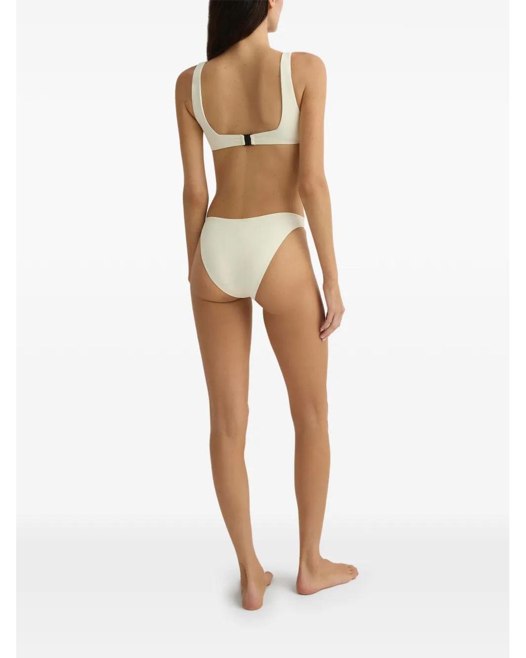 Bondi Born White Aria Square-Neck Bikini Top