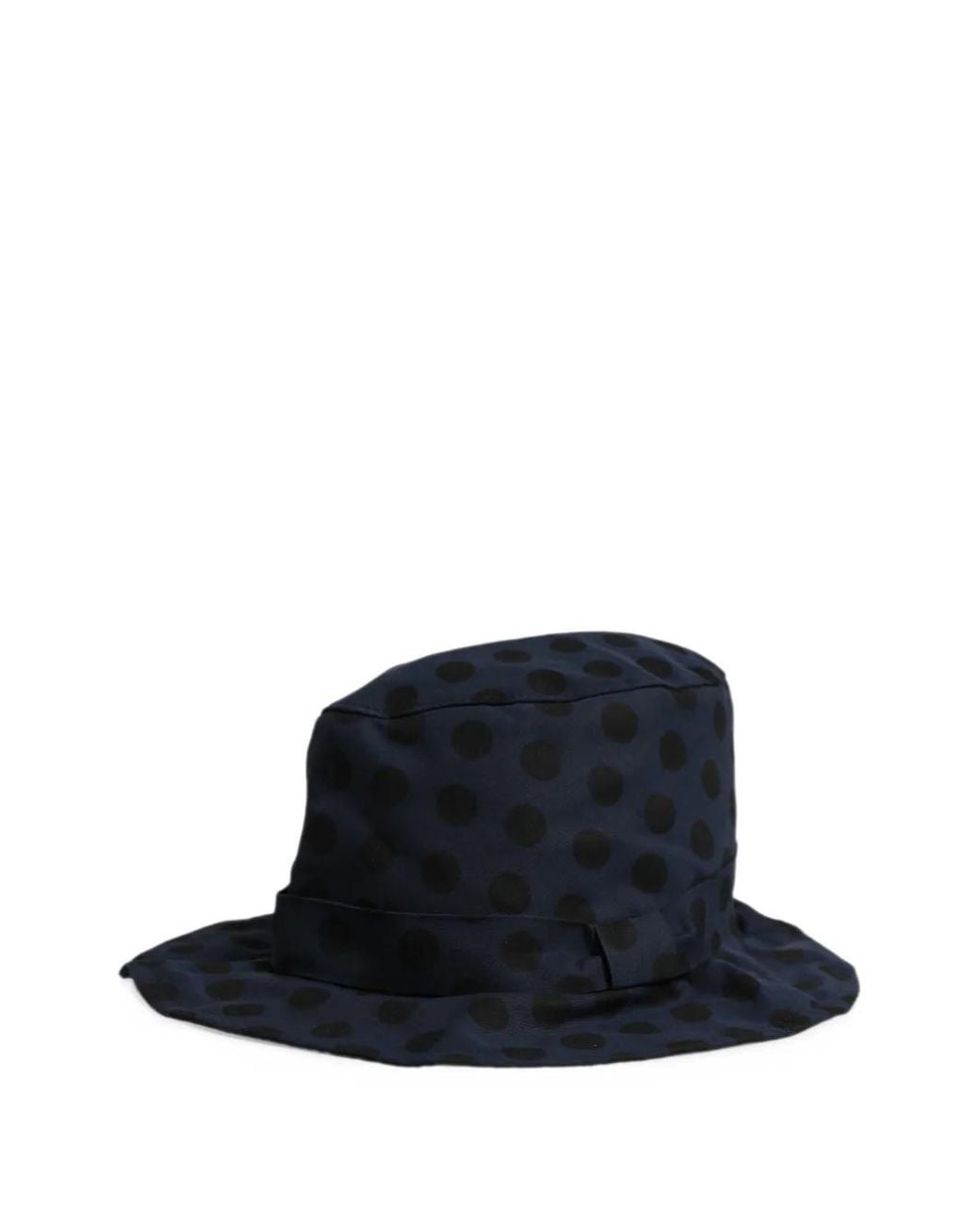 Dolce & Gabbana Blue Polka-Dot Cotton Bucket Hat