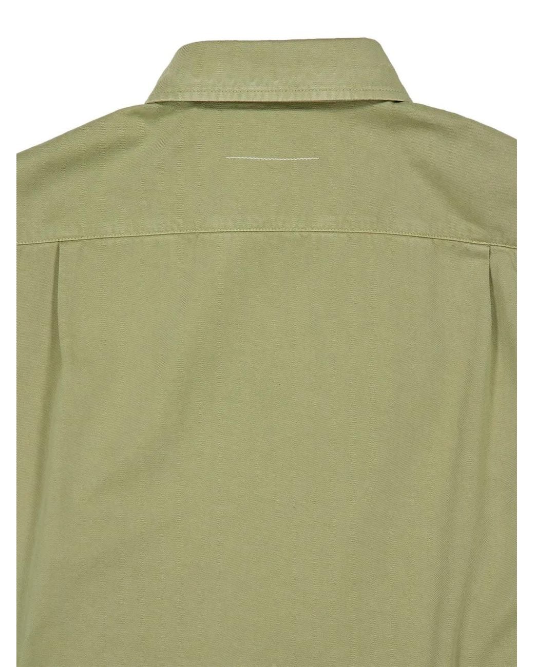 MM6 by Maison Margiela Green Button-Up Shirt for men