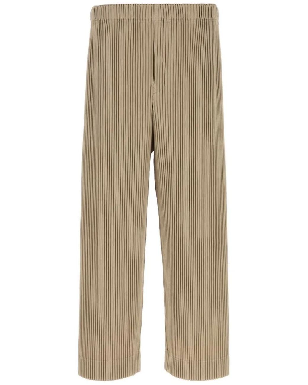 Homme Plissé Issey Miyake Natural September Trousers for men