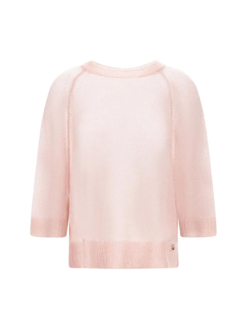 Herno Pink Raglan-Sleeve Crew-Neck Sweater