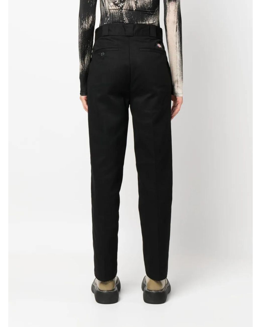 Dickies Black Elizaville Straight-Leg Twill Trousers
