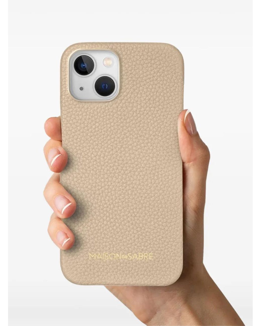 Maison De Sabre Natural Leather Iphone 14 Case